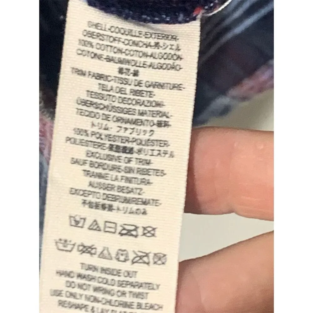 Free People Little‎ Bit of Sugar Women's M Sequin plaid flannel shirt